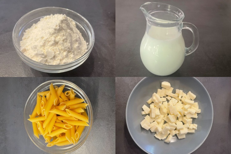 ingredients for mac and cheese